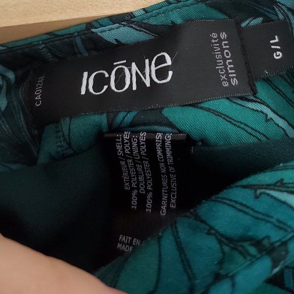 Tropical Wide Leg Pants Culottes Capris Cropped Palazzo Pants Leafy Airy Soft L - Picture 6 of 6